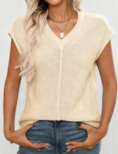 Load image into Gallery viewer, V-Neck Knit Top

