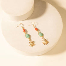 Load image into Gallery viewer, Dawnflare Drop Earrings in Desert Turquoise
