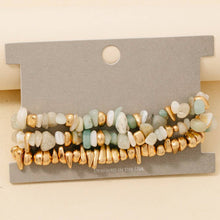 Load image into Gallery viewer, Semi Precious Stone Bead Bracelet Set
