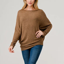 Load image into Gallery viewer, Dolman Sleeve Asymmetric Top
