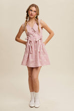 Load image into Gallery viewer, Gingham Floral Mini Dress
