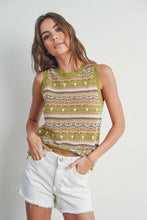 Load image into Gallery viewer, Geo Pattern Knit Top
