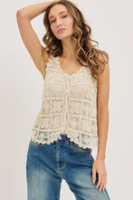 Load image into Gallery viewer, Crochet Lace Tank
