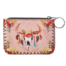 Load image into Gallery viewer, Western Bull Head Hand Stitch Coin Purse
