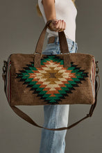 Load image into Gallery viewer, Brown &amp; Multicolored Western Duffel
