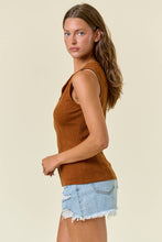 Load image into Gallery viewer, V-Neck Zipper Tank
