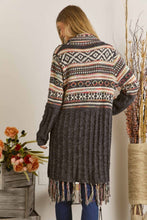 Load image into Gallery viewer, Aztec Fringe Cardigan
