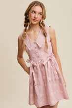 Load image into Gallery viewer, Gingham Floral Mini Dress
