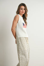 Load image into Gallery viewer, Flag Print Sleeveless Sweater
