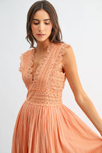 Load image into Gallery viewer, Lace Boho Midi Dress
