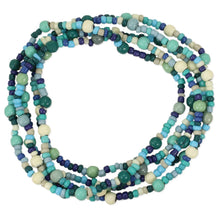 Load image into Gallery viewer, Ocean Blues Stretch Bracelet Set
