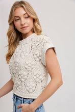 Load image into Gallery viewer, Short Sleeve Knit Sweater
