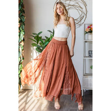 Load image into Gallery viewer, Lace Overlay Midi Skirt

