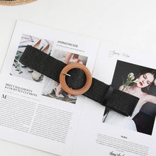 Load image into Gallery viewer, Vintage Braided Round Buckle Belt
