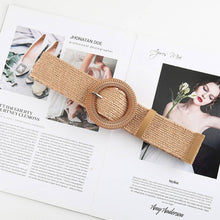 Load image into Gallery viewer, Vintage Braided Round Buckle Belt
