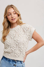 Load image into Gallery viewer, Short Sleeve Knit Sweater
