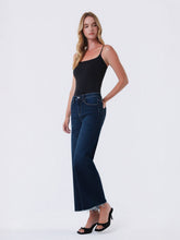Load image into Gallery viewer, High Rise Drk Wash Wide Leg
