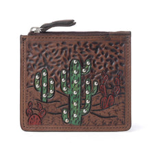 Load image into Gallery viewer, Briar Creek Hand tooled Leather Credit Card Holder
