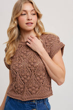 Load image into Gallery viewer, Short Sleeve Knit Sweater
