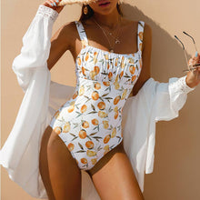 Load image into Gallery viewer, One Piece Swimsuit-Citrus Print
