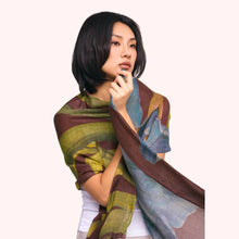 Load image into Gallery viewer, Wool Wrap Scarf - Iris
