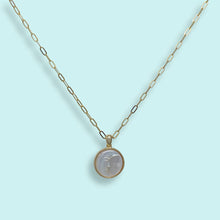 Load image into Gallery viewer, Pearl Man-in-the-Moon Necklace: 18 Inch
