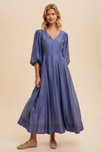 Load image into Gallery viewer, Tencel Puff Sleeve Dress
