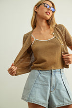 Load image into Gallery viewer, Short Sleeve Cardi w/ Tank
