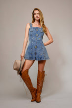 Load image into Gallery viewer, Studded Buckle Denim Dress
