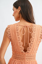Load image into Gallery viewer, Lace Boho Midi Dress
