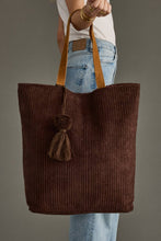 Load image into Gallery viewer, Brown Corduroy Tote

