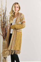 Load image into Gallery viewer, Aztec Fringe Cardigan
