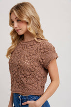Load image into Gallery viewer, Short Sleeve Knit Sweater
