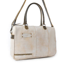 Load image into Gallery viewer, Myra Summit Line Leather Laptop Bag in Desert Cream: Desert Cream
