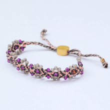 Load image into Gallery viewer, Bali Friendship Lei Bracelet - Pink Rose
