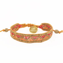 Load image into Gallery viewer, Taj Beaded Bracelet - Red and Orange
