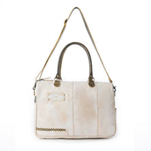Load image into Gallery viewer, Myra Summit Line Leather Laptop Bag in Desert Cream: Desert Cream
