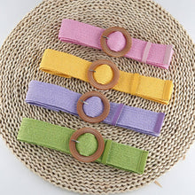 Load image into Gallery viewer, Vintage Braided Round Buckle Belt
