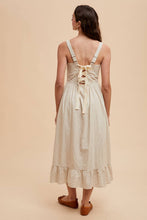 Load image into Gallery viewer, Striped Cotton Apron Dress
