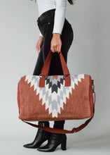 Load image into Gallery viewer, Aztec Duffel-Rust, Cream &amp; Gray
