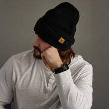 Load image into Gallery viewer, Black Knit Beanie
