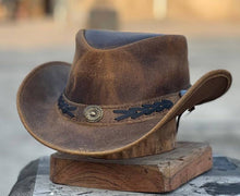 Load image into Gallery viewer, Sahara Western Leather Hat
