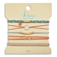 Load image into Gallery viewer, "LIVE" Hair Tie Bracelets

