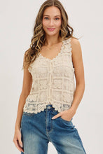 Load image into Gallery viewer, Crochet Lace Tank
