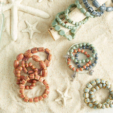 Load image into Gallery viewer, Coastal Clay Large Bead Bracelet
