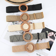 Load image into Gallery viewer, Vintage Braided Round Buckle Belt
