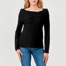 Load image into Gallery viewer, Semi-Off Shoulder Texture Top,
