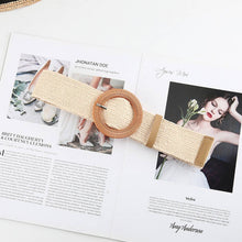 Load image into Gallery viewer, Vintage Braided Round Buckle Belt
