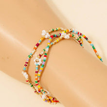 Load image into Gallery viewer, Dainty Beaded Flower Bracelet Set
