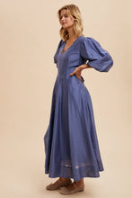 Load image into Gallery viewer, Tencel Puff Sleeve Dress
